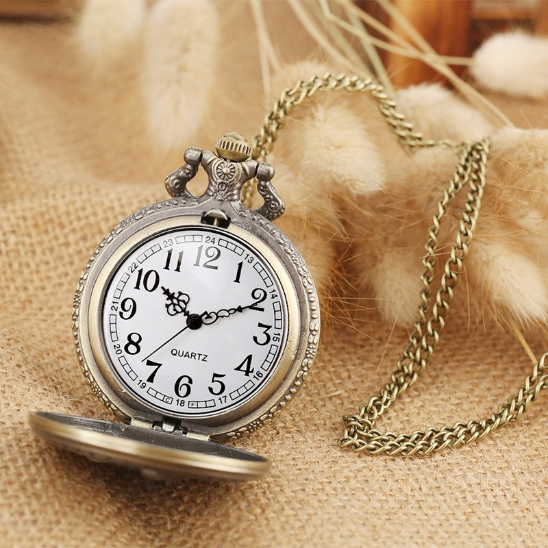 Wishes Vintage Grandpa Green  Pocket Watch