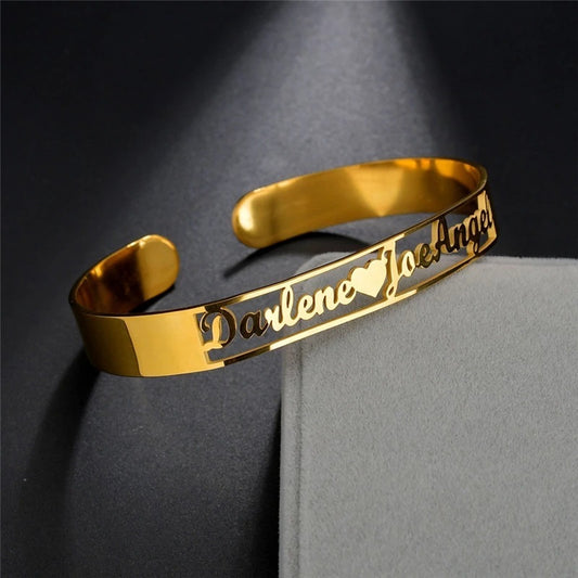 Wishes Fashion Stainless Steel Name Letter Bracelet