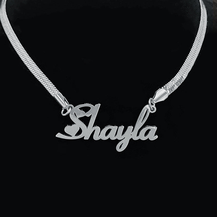 Wishes Wind Necklace Custom Name Stainless Steel  For Women Jewelry Gift