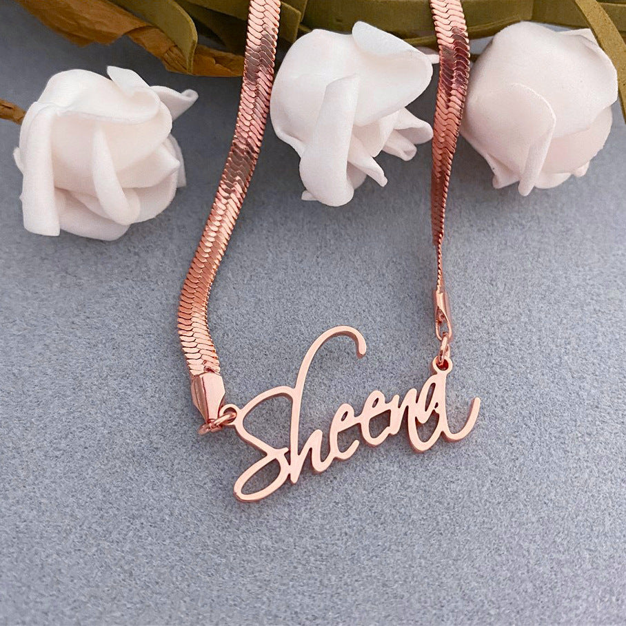 Wishes Wind Necklace Custom Name Stainless Steel  For Women Jewelry Gift