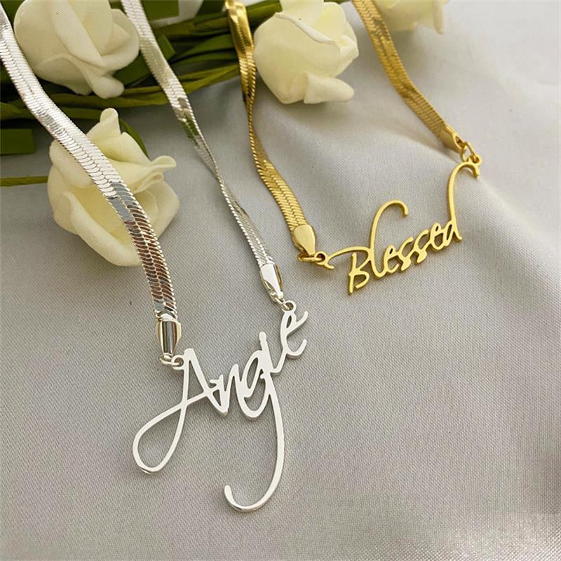 Wishes Wind Necklace Custom Name Stainless Steel  For Women Jewelry Gift