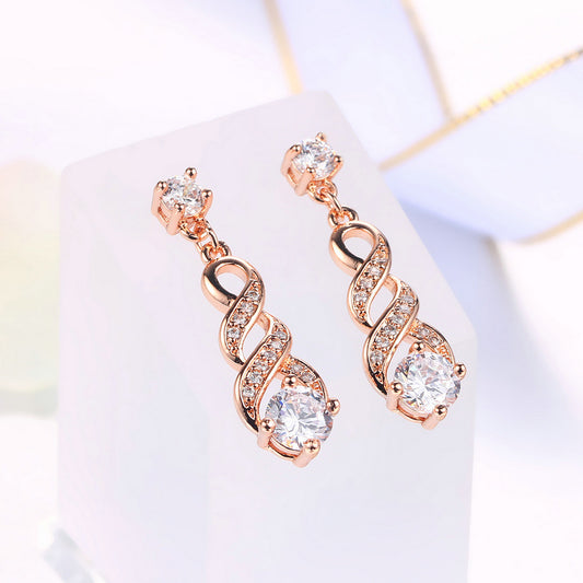 Ladies Autilite Gold Plated Earring