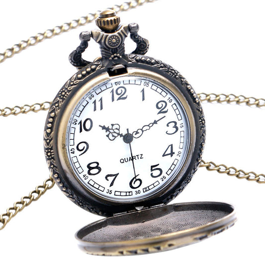 Wishes Classic retro Quartz Pocket Watch