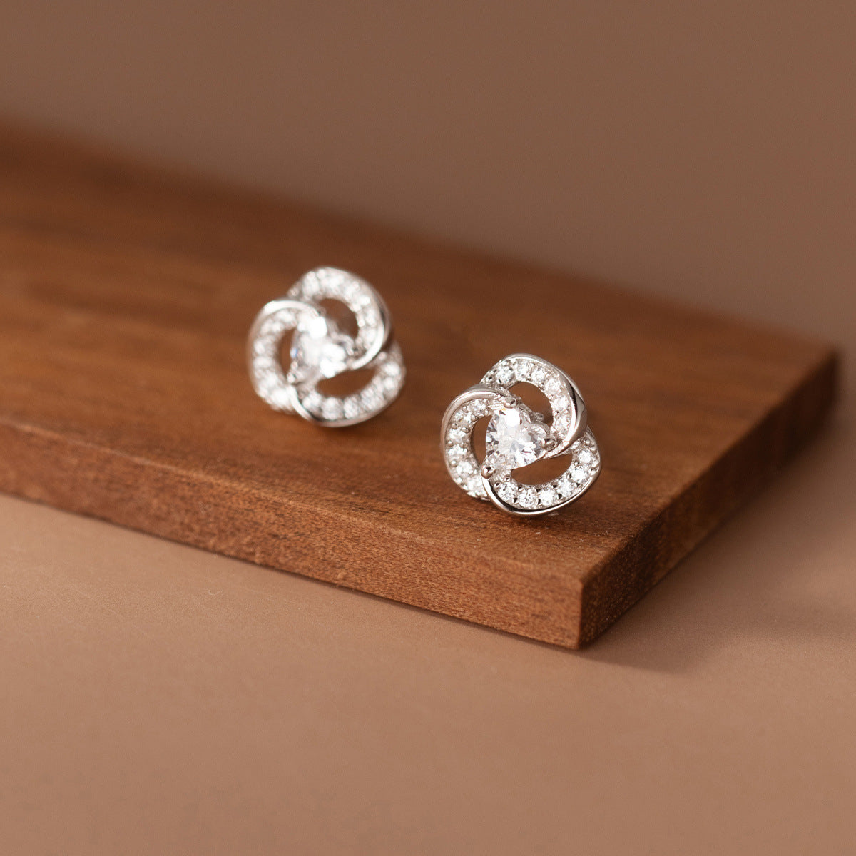 Wishes S925 Sterling Silver Diamond Set  Earrings Female