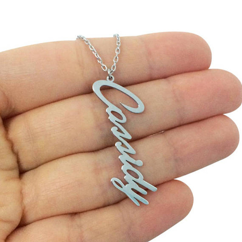 Wishes Personalized Signature Name Necklace Stainless Steel Necklace Women Jewelry