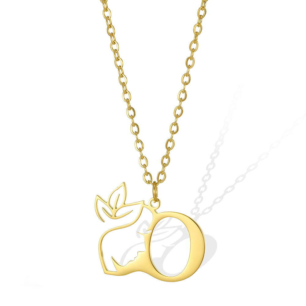 Wishes Letter Gold Stainless Steel Necklace