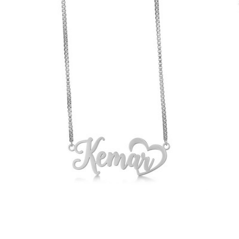 Wishes Fashionable Stainless Steel Simple English Name Clavicle Private Necklace