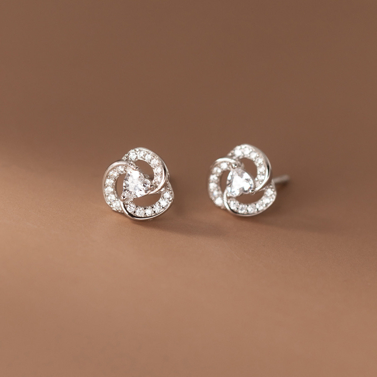 Wishes S925 Sterling Silver Diamond Set  Earrings Female