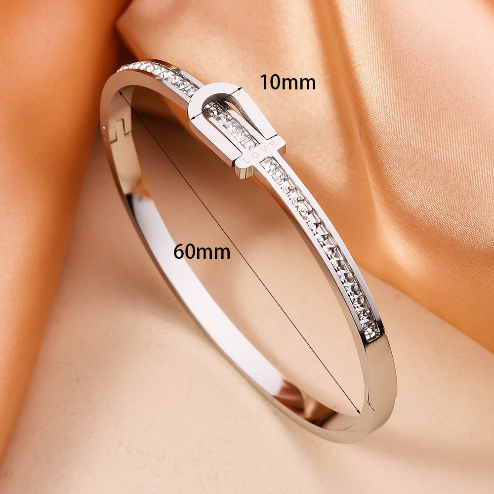 Wishes Gold Plating Exquisite Stainless Steel Bracelet Fashion Bracelet & Bangles